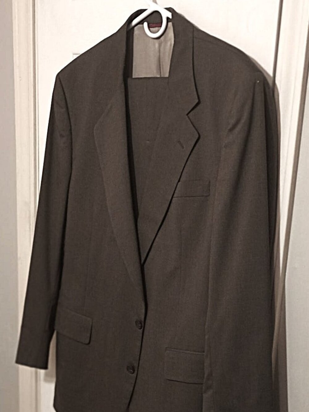 Joseph A. Bank Men Grayish Brown 2 Piece Suit  44L